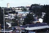 Receptionen och campinggäster på Gustavsviks camping, 1990-tal