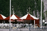 Uteservering under tält vid Örebro slott, 1989