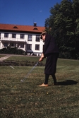 Golfspelare vid Björkborns herrgård i Karlskoga, 1980-tal