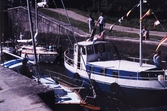 Köbildning vid slussen på Båtens dag i Örebro, 1980-tal