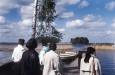 Brygga för fritidsbåtar i Hampetorp, 1980-tal