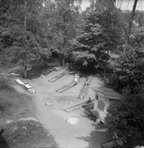 Minigolfbana vid Villa Fågelsång i Adolfsberg, 1970-tal