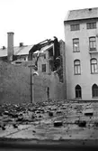 Rivning av fastigheten Köpmangatan 4, 1985