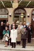 Gästerna samlas vid invigning av Mälarbanan, 1997-10-13