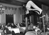 Gymnastikuppvisning inför journalister, 1954