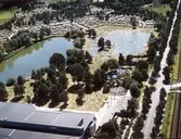 Flygfoto över Gustavsviksbadet, 1990-tal