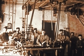 Personal i C F Bergströms gelbgjuteri, ca 1900