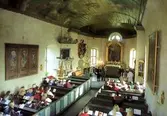 Interiör av Kläckeberga kyrka.