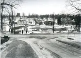Västerås.
Skarpskyttebron under rivning, 1966.