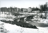 Västerås.
Skarpskyttebron under rivning, 1966.