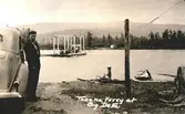 Bilfärja över Tanana, Big Delta i Alaska, 1932