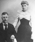 Karl August Nye och hans hustru Tena Mortensen bröllopsdag