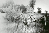 Hus och hästräfsa i Hessel, Michigan, USA.