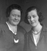 Augusta Thysell med dottern Svea Maria