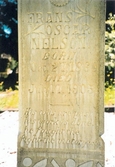 Frank Nelssons gravsten i USA, 1905