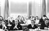 Stadsfullmäktiges sammanträde i sessionssalen i Rådhuset, 1970