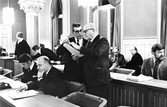 Stadsfullmäktiges sammanträde i sessionssalen i Rådhuset, 1970