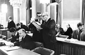 Stadsfullmäktiges sammanträde i sessionssalen i Rådhuset, 1970