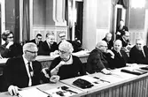 Stadsfullmäktiges sammanträde i sessionssalen i Rådhuset, 1970