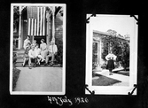 Sida ur fotoalbum i USA, 1926