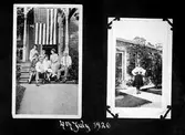 Sida ur fotoalbum i USA, 1926