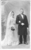 Brudparet Anna Wilhelmina och Emil Ekeroth, 1903