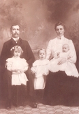 David Jeremias Dahlström med familjen, tidigt 1900-tal.