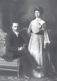 Hilda Sofia Andersson med sin make i USA, 1905