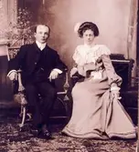 Par i fotoateljé i USA