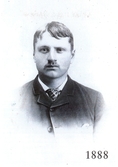 Elias Youngberg i USA, 1888