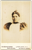 Maria Matilda Jansdotter med puffärmar i USA, 1890-tal