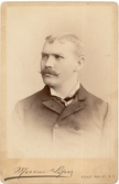 Erik Jansson med vaxad mustach i USA, 1890-tal
