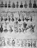 Exempel på varor ur priskurant från Henrikssons tekniska fabrik, 1916