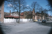 Hus på Kungsgatan 28,26,24 före rivning, 1982