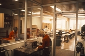 Slöjdsal i Brickebackens skola, 1972-09-28