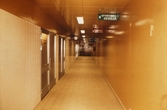 Korridor i Brickebackens sporthall, 1972-09-28