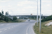 Cykelbro över infartsvägen till Brickebacken, 1973