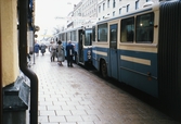 Busstrafik på Drottninggatan, november 1988
