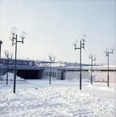Snö i Varberga centrum, 1960-tal