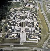 Flygfoto över Oxhagen, 1970-tal