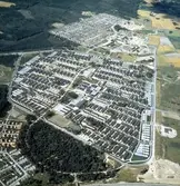 Flygfoto över Vivalla bostadsområde, 1970-tal