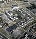 Flygfoto över Västhaga, 1970-tal