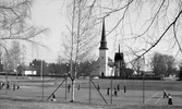 Glanshammars kyrka och idrottsplats, 1974