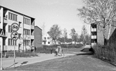 Gång och cykelbana på Höglundagatan, 1974