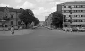 Äldre och nyare byggnader vid Vasatorget, 1974