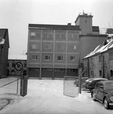 Innerården på brandstationen på Fabriksgatan, 1960