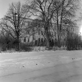 Snötäcke vid Vasaskolan, 1960