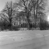 Snötäcke vid Vasaskolan, 1960