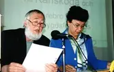 Ordförande och sekreterare vid Örebro läns hembygdsförbunds årsstämma i Karlskoga, 2002-05-11