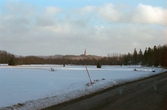 Vy mot Högsäters kyrka